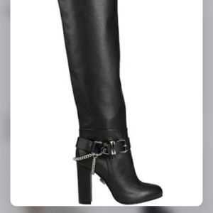 Philipp plein woman’s leather new knee high boots